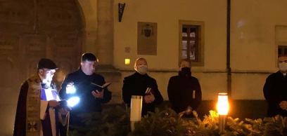 Adventi gyertyagyújtás Gyulafehérváron