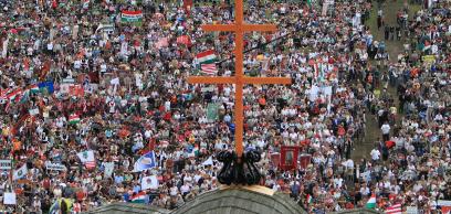 Csíksomlyói pünkösdi búcsú 2014 -Jakubinyi György érsek köszöntője, Oláh Dénes főesperes prédikációja és képek