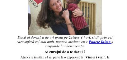 Deva: Invitaţie pentru tineri la "Puncte Inima"